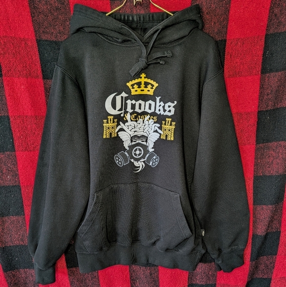 🖤 Crooks & Castles Black and Gold Hoodie - Picture 4 of 5